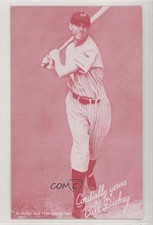 1980 An Exhibit Card Hall of Fame Reprints Red Bill Dickey HOF 5rq