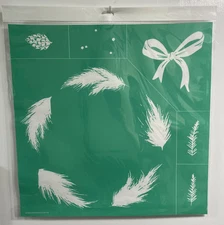 NEW “Winter Wreath” Chalk Couture Chalk Transfer Stencil Size D