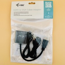 i-tec HDMI to VGA ADAPTER +Audio support Gold plated HDMI Full HD 1920x1080 60Hz