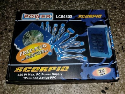 Netzteil PSU Power Supply PC Computer LC Power LC6480S Scorpio 480W ATX 2.0