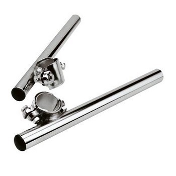 Guidon bracelet 28mm et 30mm pour cyclomoteur vintage et mobylette chrome