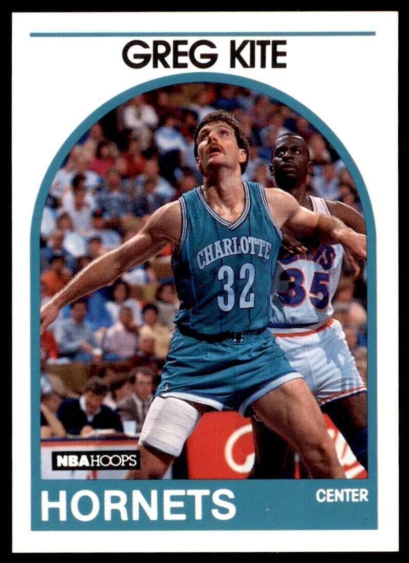 1989-90 NBA Hoops Greg Kite Rookie . Charlotte Hornets #202