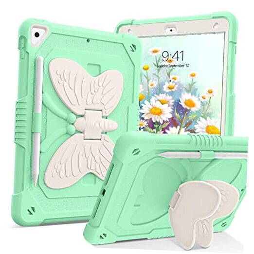 Protective Green Case for iPad 9th/8th/7th Gen 10.2 Inch