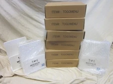 Lot of 8 Restaurant Menus Take One Holder with American Express Logo