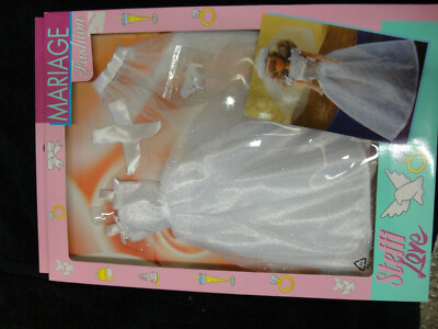 Simba Steffi Love Doll Puppe 90s Mariage Fashion HOchtzeitskleid OVP Wedding 2