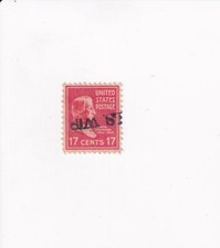 US Postage Stamp 17 Cents RED ANDREW JOHNSON POSTMARK
