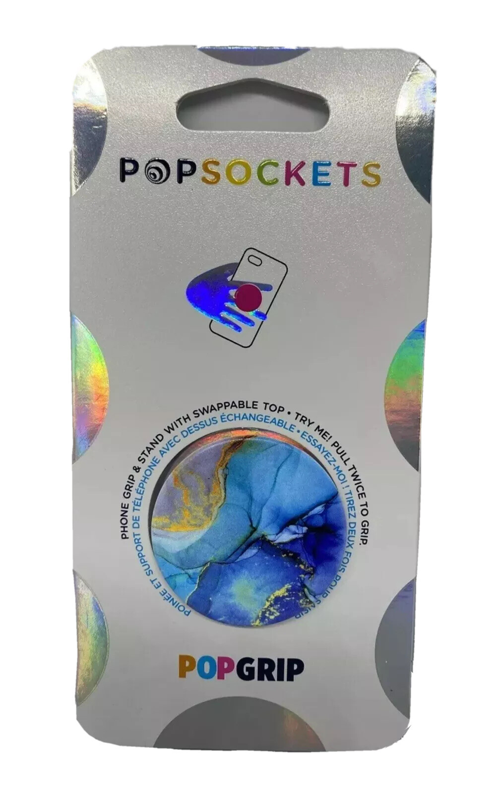 Authentic PopSockets Opalescent Blue Grip Stand PopSocket Pop Socket | eBay