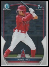 2023 Bowman Jorge Ruiz Chrome Prospects Los Angeles Angels 590