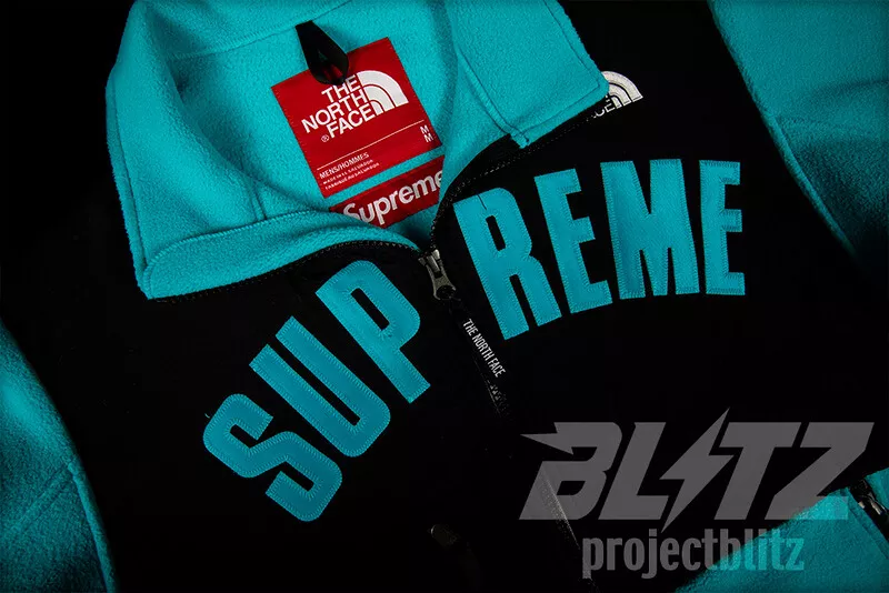 SUPREME THE NORTH FACE ARC LOGO DENALI FLEECE JACKET TEAL SS19 TNF