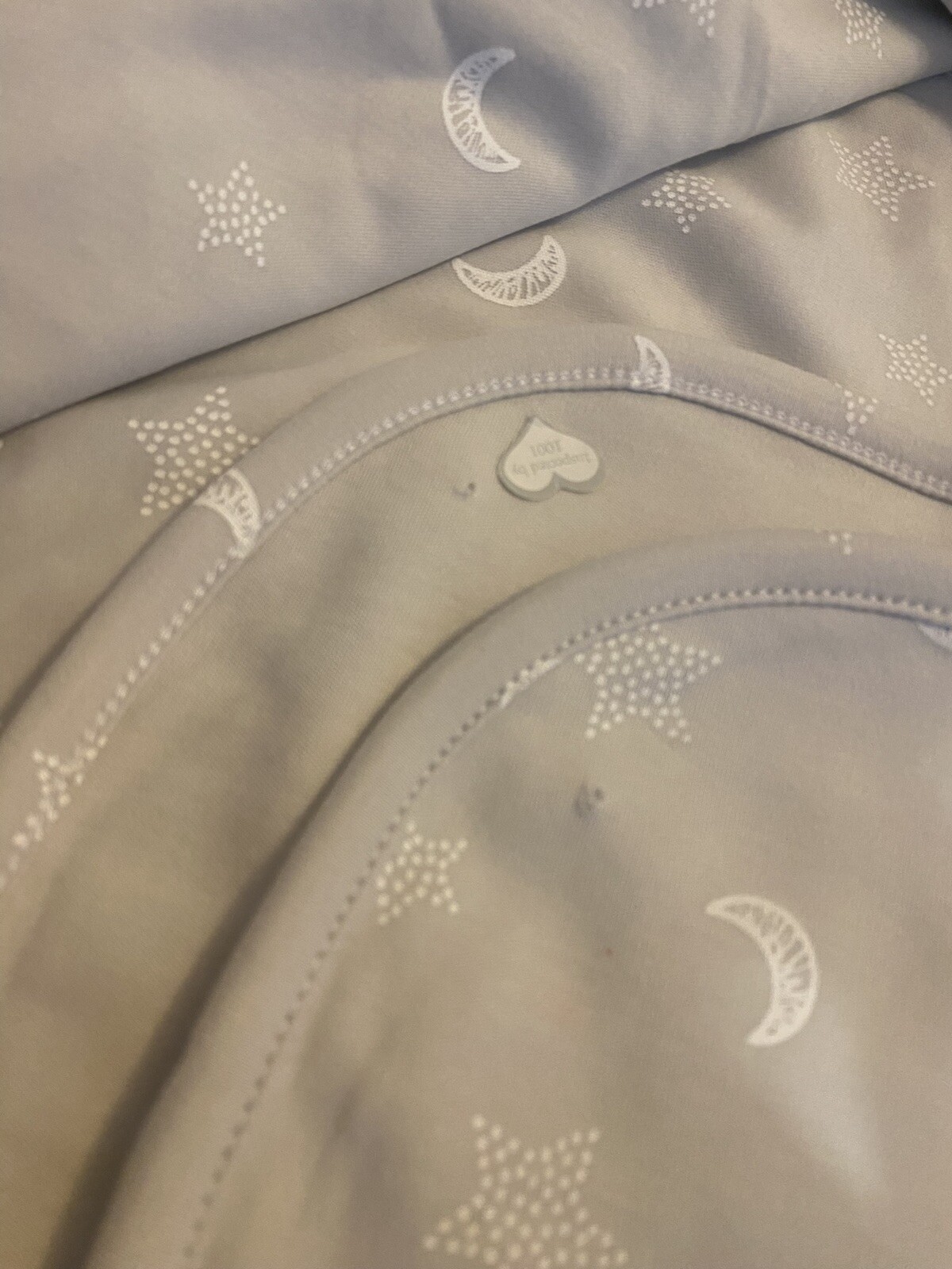 Kissy Kissy Baby Unisex Grey Gray Star Gazer Blanket One Size