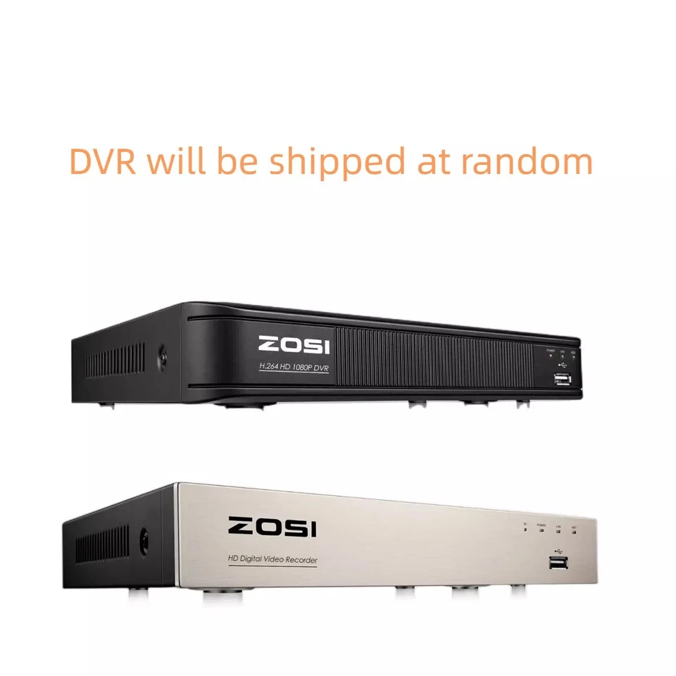 DVR Lite ZOSI H.265+8CH 5MP con disco duro de 0 TB/1T/2T para sistema de cámara de seguridad Foto 2 de 4
