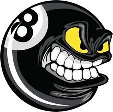 8 Ball Billiards DECAL STICKER US MADE TRUCK WINDOW CAR  bumper wall 3M vinyl