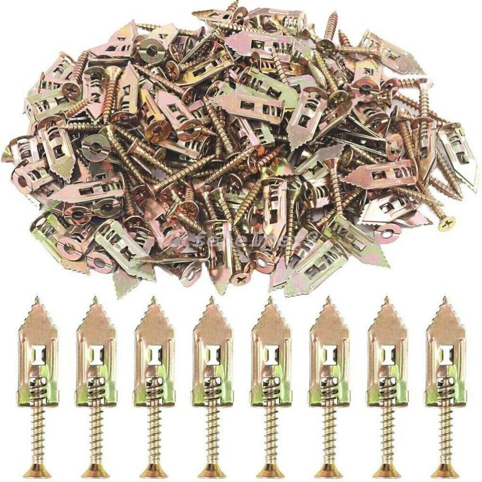 50PCS Self-Drilling Anchors Screws Set Percussion Types Expansion Screws Tool