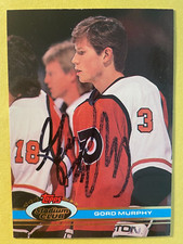 SIGNED GORD MURPHY 1991 AUTOGRAPHED STADIUM CLUB HOCKEY CARD - FLYERS