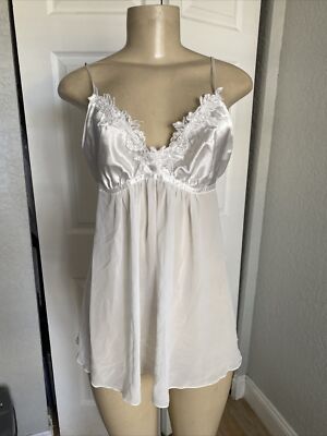 Intimo Donatella Women's M Sleep Too/Nightie, White Beaded s4