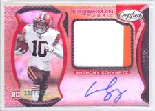 ANTHONY SCHWARTZ 2021 PANINI CERTIFIED BRONZE ROOKIE PATCH AUTO RC #D 330/349