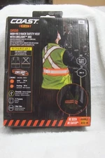 Coast SV550 High-Vis X-Back Safety Vest with Circlight 360 Rechargeable LED XXL