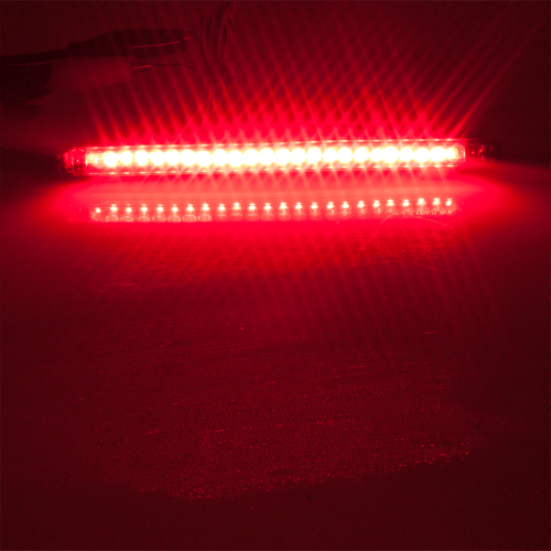 Smoke Tail Light LED Strip Universal Motorcycle Back Flexible Stop Brake Lamp - Picture 3 of 3