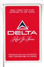 Single Airline Playing Card "Delta Airlines, DAL304A" Chan/Mertens #, Stand