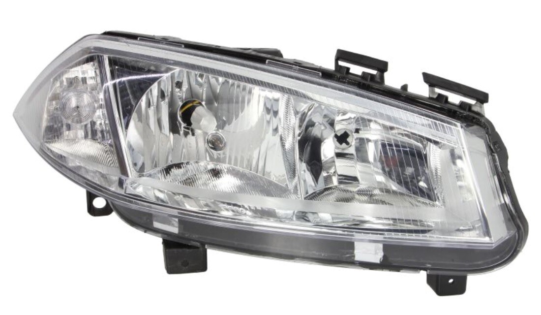 Phare avant droit Megane II cassé ? Remplacez votre optique H7 H1 chrome