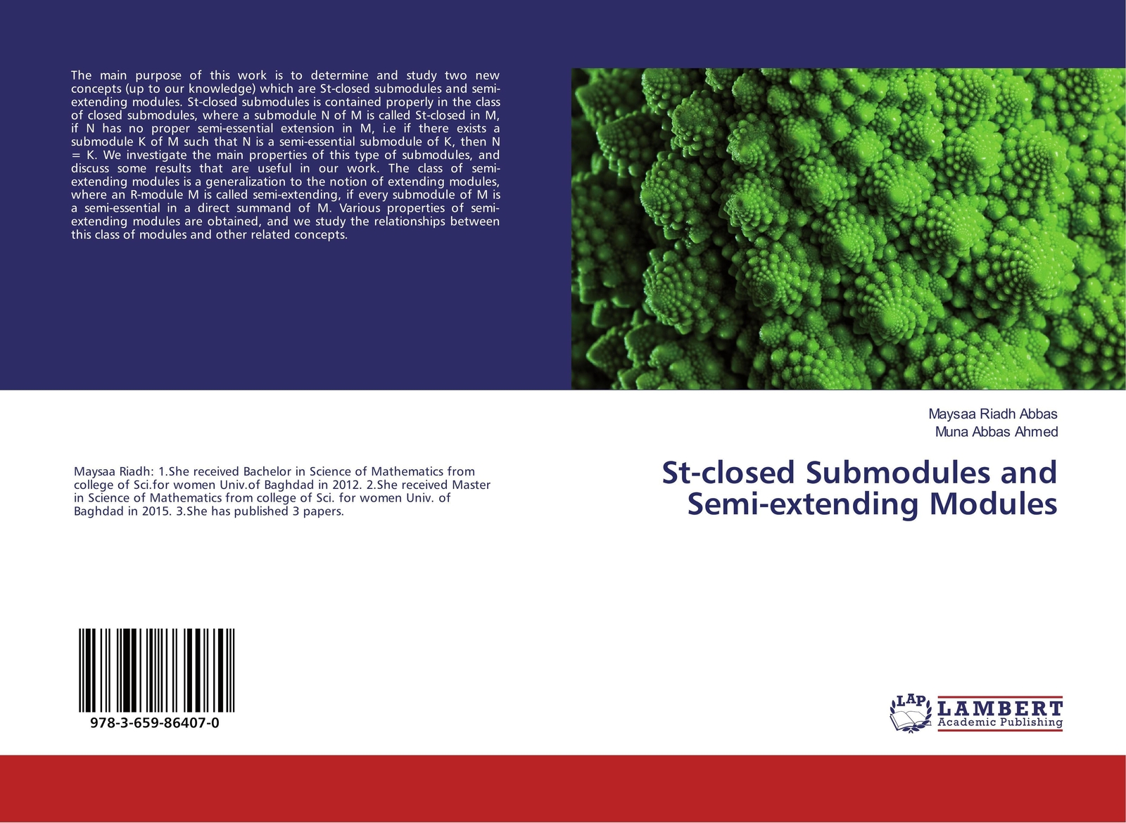 Thumbnail - Maysaa Riadh Abbas (u. A.) | St-closed Submodules And Semi-extending