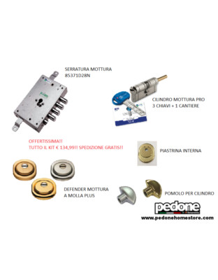 Sicurezza : MOTTURA 89.84383 SERRATURA PER PORTE BLINDATE A CILINDRO EUROPEO TIPO DIERRE - Foto 9