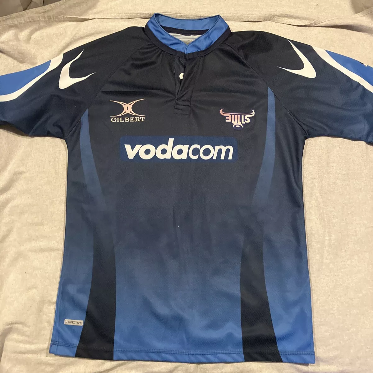 Gilbert Vodacom Bulls South African Rugby Union Jersey Blue