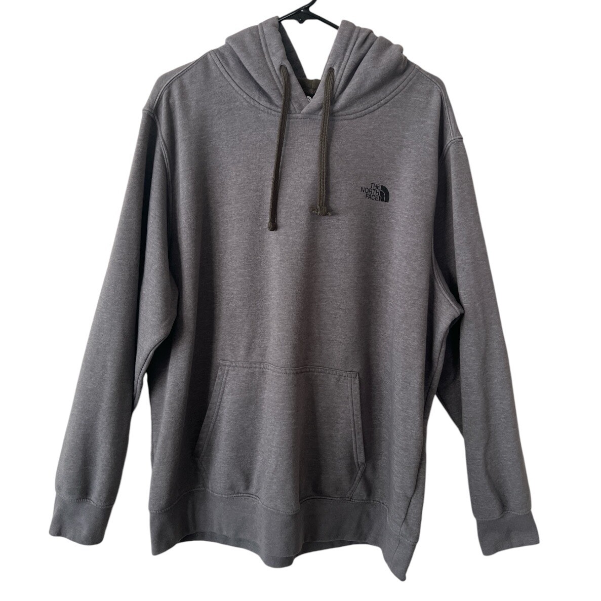 The North Face XL Gray Fleece Hoodie Pullover Long Sleeve Warm
