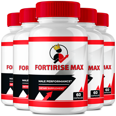 #ad 5 Pack Fortirise Max for Men ED Male Performance and Stamina 300 Capsules $59.95