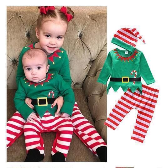 Conjunto de bebé niño fiesta de elfos de Navidad disfraz de elfo de Navidad Elf