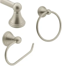 Moen DN8433BN Preston 3 Piece Bath Hardware Set in Brushed Nickel