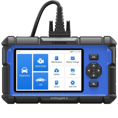  2024 TOPDON AD600S OBD2 Scanner Engine ABS SRS SAS AT TPMS EPB Diagnostic Tool