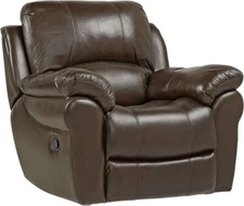 GDF Studio Emryka Glider Recliner Club Chair - Brown