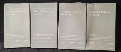  Best Price Lot 4x  Lumin Charcoal Cleansing Single Use Pore Strips 10 Pack 