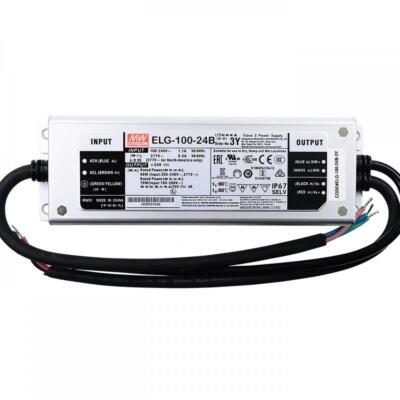 Mean Well ELG-100-24B-3Y - LED Driver 96W 4A 12 24V IP67