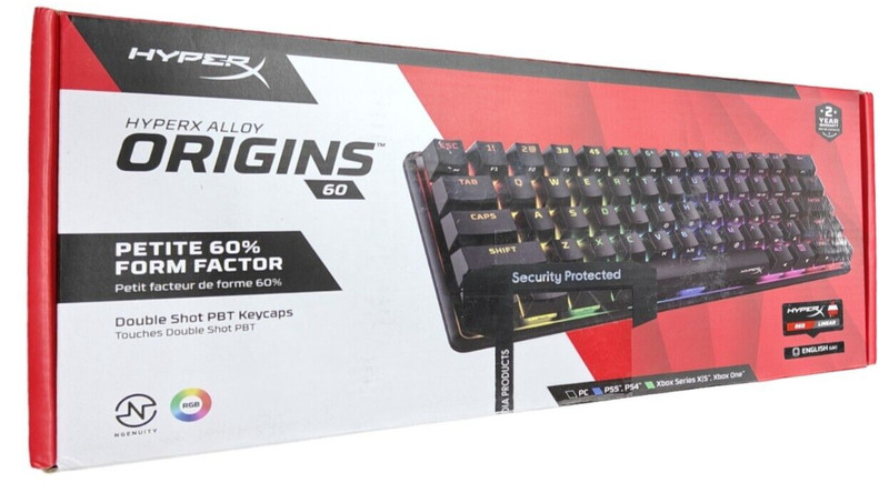 HyperX Alloy Origins 60 Mechanical Gaming Keyboard HX Red [UK Layout](Brand New)