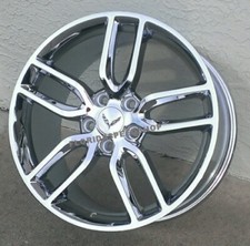 Chrome C7 Z51 Corvette Wheels Fits 2014-2019 C7 Base Stingray Z51 19x8.520x10