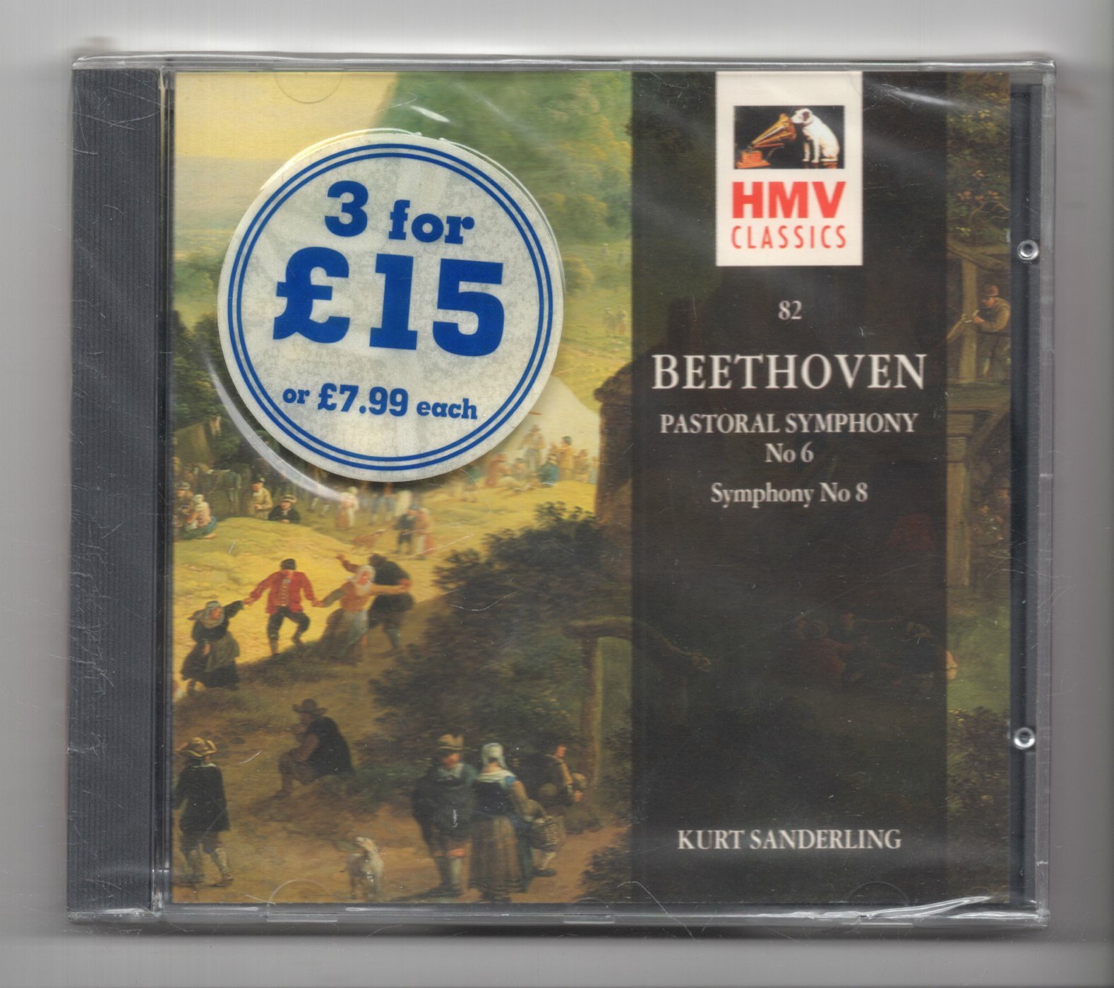 (JM964) Beethoven, Pastoral Symphony No 6 & No 8 - 1993 Sealed CD