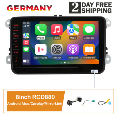 8inch RCD880 RCD330 Autoradio Stereo Carplay Android Auto Für VW Golf Tiguan CC