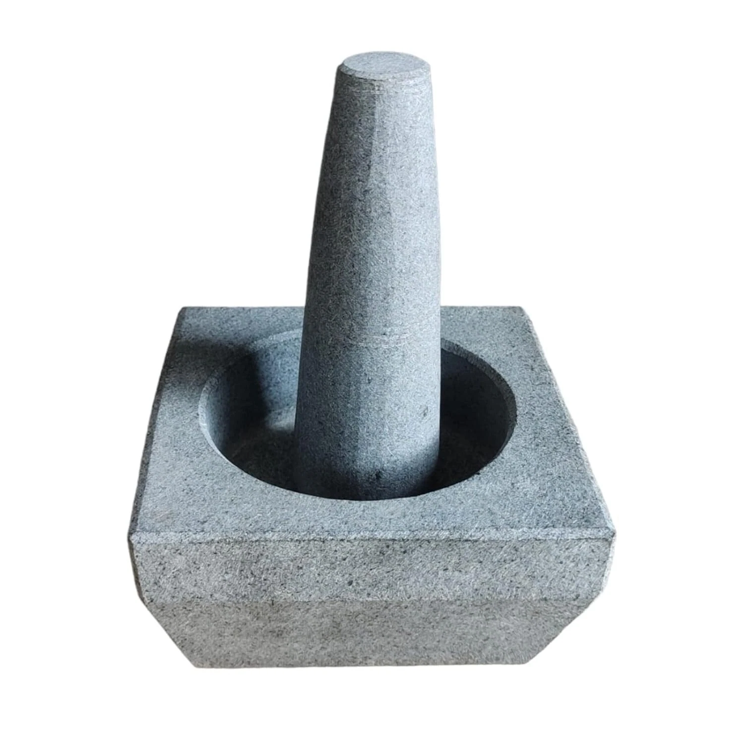 Stone Mortar Pestle Set Granite Square Unpolished Okhli Masher Khalbatta
Opens in a new window or ta