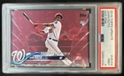 2018 Topps Update Juan Soto RC Mother's Day Hot Pink #/50 Nationals PSA 9