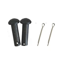 AJ Tack Black Spur Rowel Pins with Cotter Pins - 1 Pair