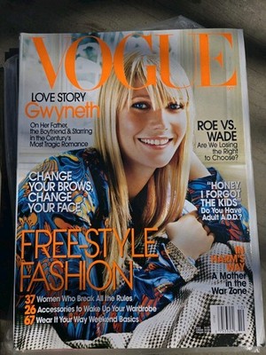 Vogue Mag Oct 2003 Roe vs. Wade GWYNETH PALTROW Sofia Coppola LIKE NEW