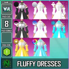 World Zero WZ - 8 PACK - FLUFFY DRESS