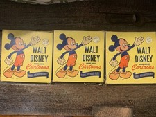 3 Vintage Walt Disney 8mm Films Carmel Mickey Mouse 1701-B 1705-B 1715-B Boxes