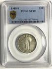 1918-S STANDING LIBERTY QUARTER PCGS XF40 - NICE!