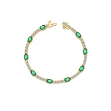 BRAND NEW Lafonn 14k Yellow Gold Plated Trillium Station Bracelet B0206CEG70