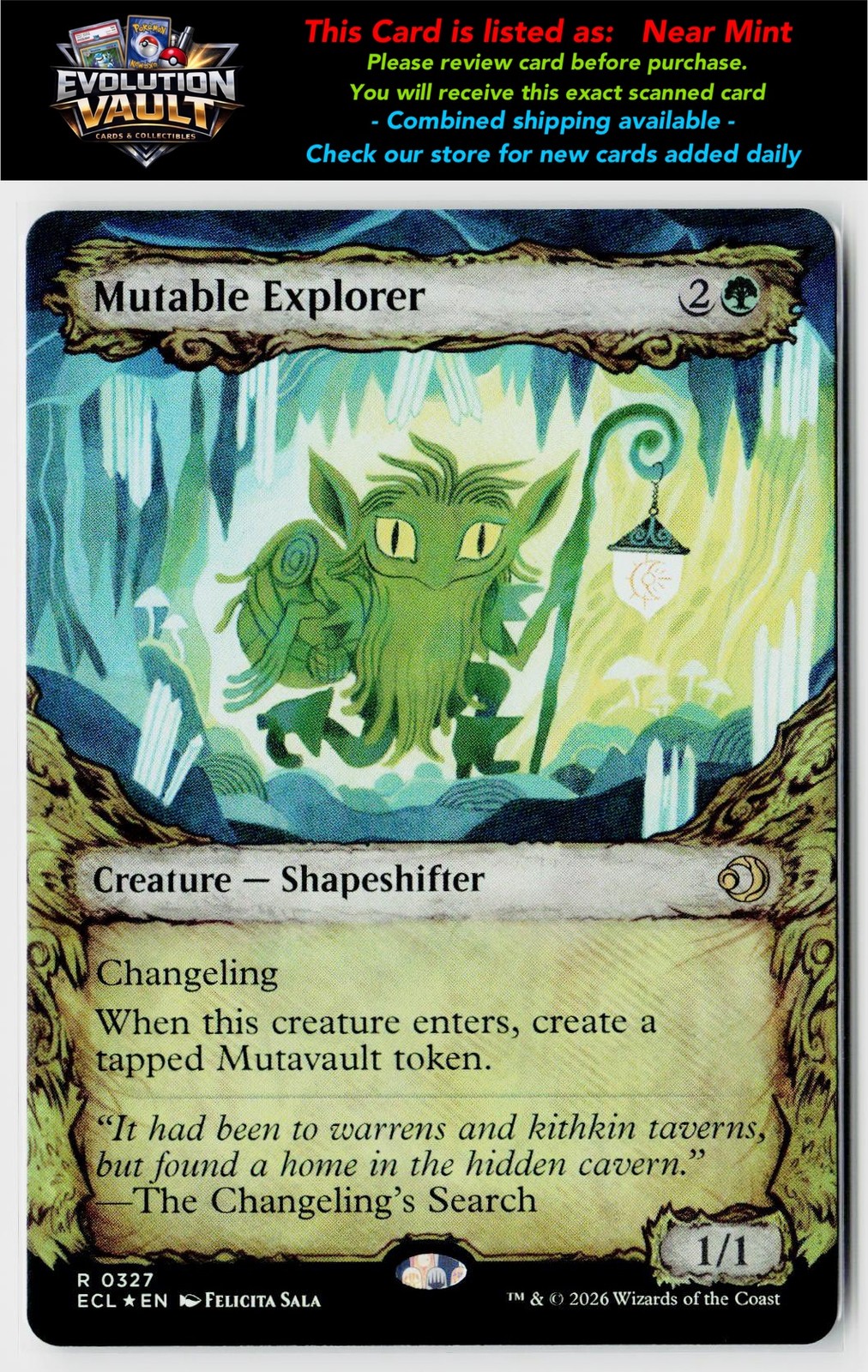 MTG Lorwyn Eclipsed #327 Mutable Explorer (Showcase) (Foil)