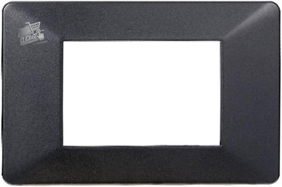 3 Seater Plate Compatible Vimar Flat Dark Steel - Modern Design High Quality