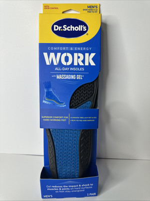 Dr. Scholl's Work All-Day Superior Comfort Insoles Mens to Reduce Fatigue